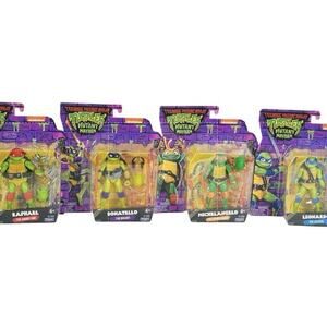 TMNT Teenage Mutant‎ Ninja Turtles Mutant Mayhem 4 Figure Lot Leo Don Raph Mikey